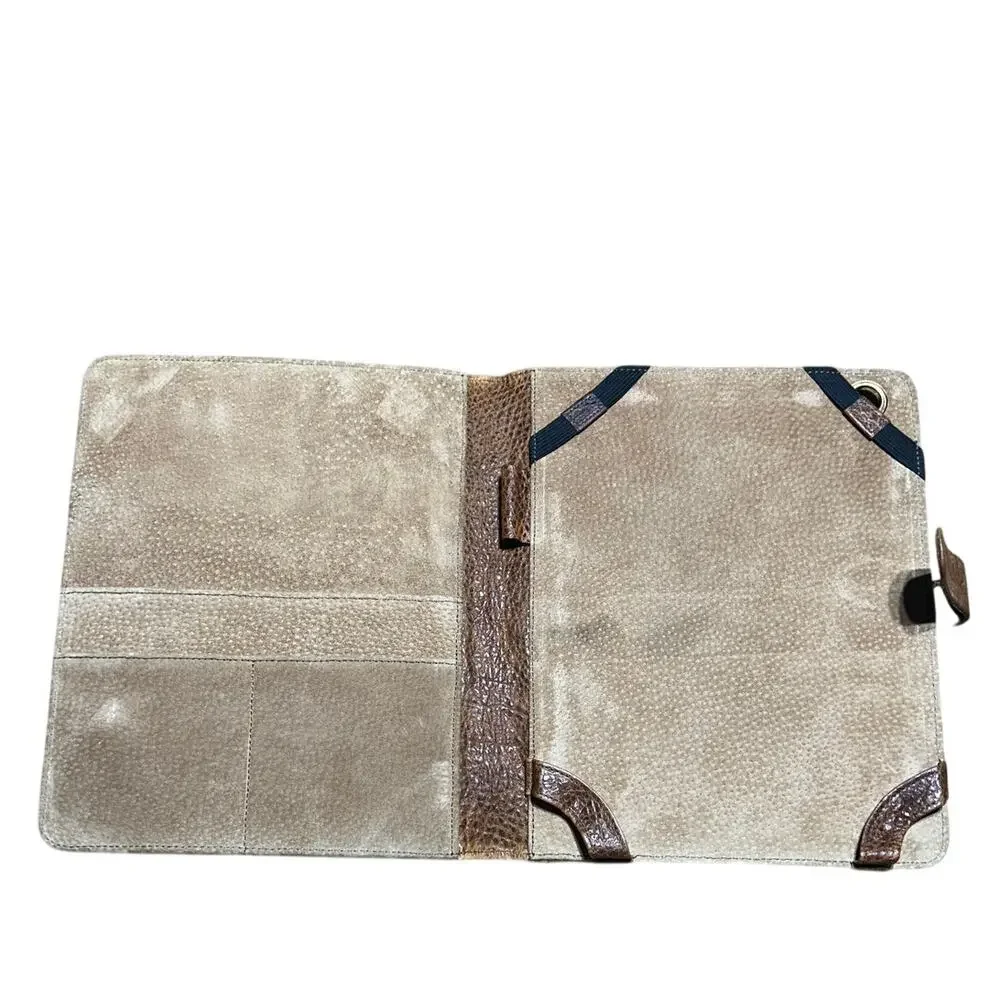 King Ranch leather Journal/Agenda Cover pebbled texture with brand logo 8x9.5